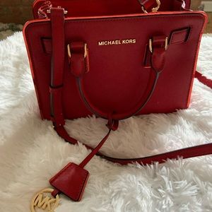 Red Michael Kors Handbag